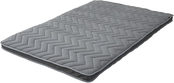 EMOOR Japanese Wool-Blend Padded Futon Mattress GOMA Queen Dark Gray, Gusset by EMOOR