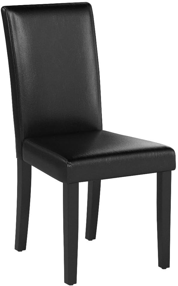 Yaheetech Dining Chairs Set of 4 PU Leather Upholstered Parsons Dining Chairs - Image 4