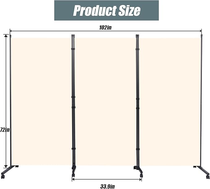 Room Divider Folding Privacy Screens - Image 5