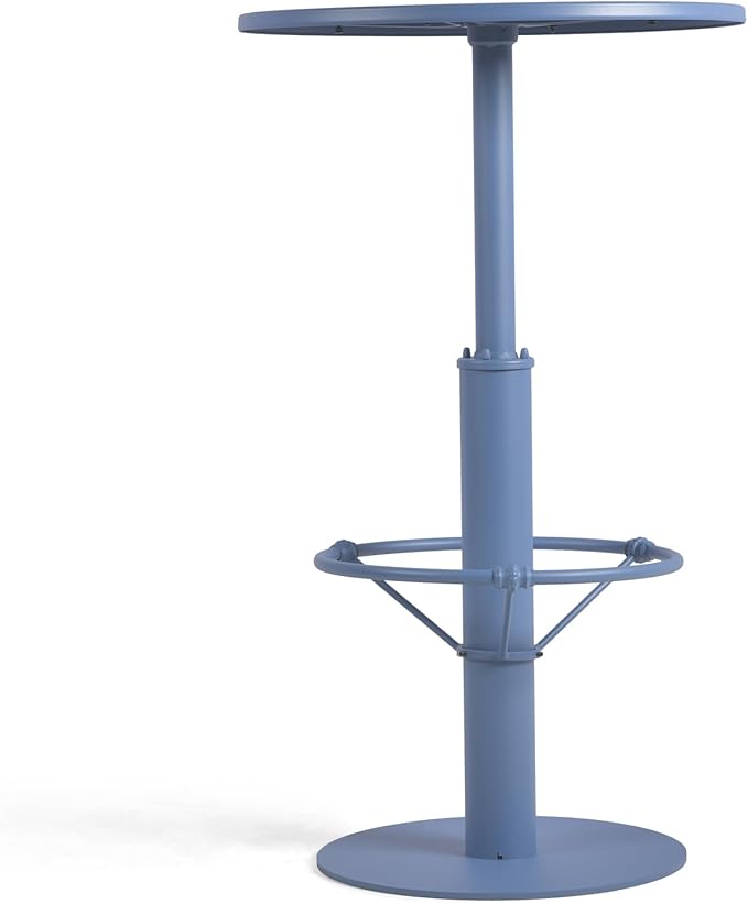 42" Tall Modern Industrial Bar Table-23.6" Dia Round Metal Top Bar Height - Image 6