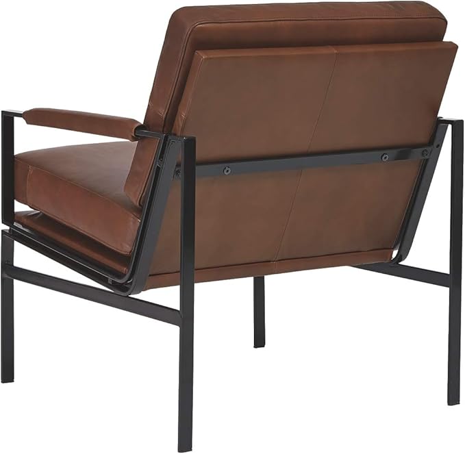 Signature Design by Ashley Puckman Mid-Century Modern Leather Accent Chair - Image 7