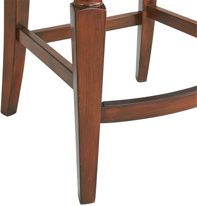 Napa Counter Height Stool with Back, Mahogany - Image 8