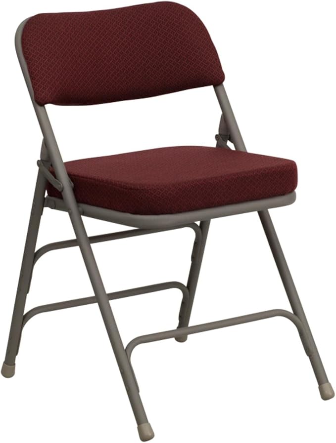 Flash Furniture 4 Pack HERCULES Series Premium Curved Triple Braced & Double - Image 4