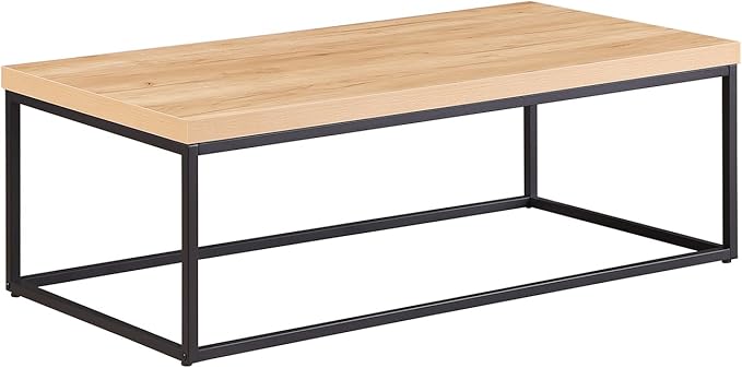 CENSI 47-Inch Natural Oak Accent Coffee Table/Center Table - Image 7