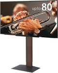 WALL V3 High Type | Sleek 32-80 Inch Universal Ultra Thin TV Stand | Walnut | by WALL