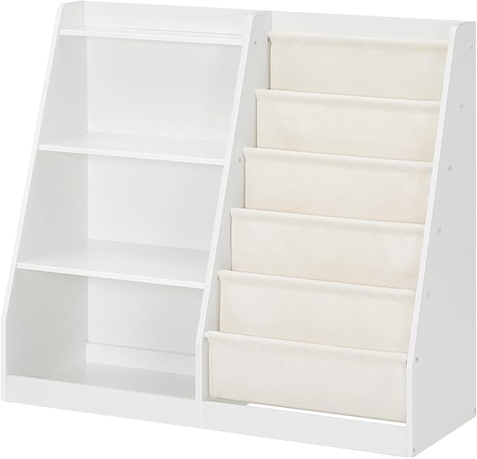 35.4" Kids Bookshelf and Toy Storage, 6 Layer Fabric Toddler Bookshelf - Image 9