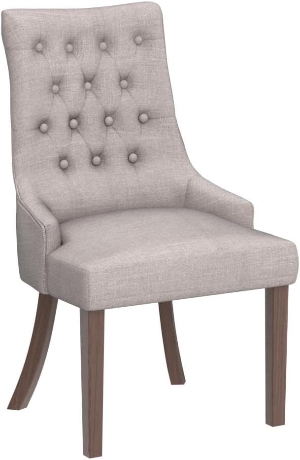 COLAMY Wingback Upholstered Dining Chairs Set of 4, Fabric Side Dining Room - Image 4