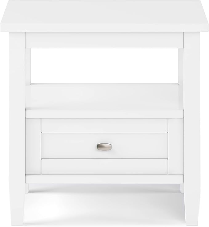 SIMPLIHOME Warm Shaker SOLID WOOD 20 inch Wide Rectangle Transitional End Table - Image 5