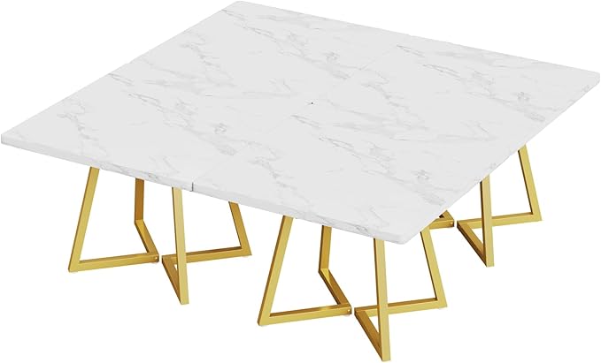 Tribesigns Square Dining Table for 8, 31.5" Modern Dinner Table - Image 8