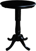 International Concepts 30" Round Top Pedestal Table, Bar Height-40.9" by InternationalConcepts