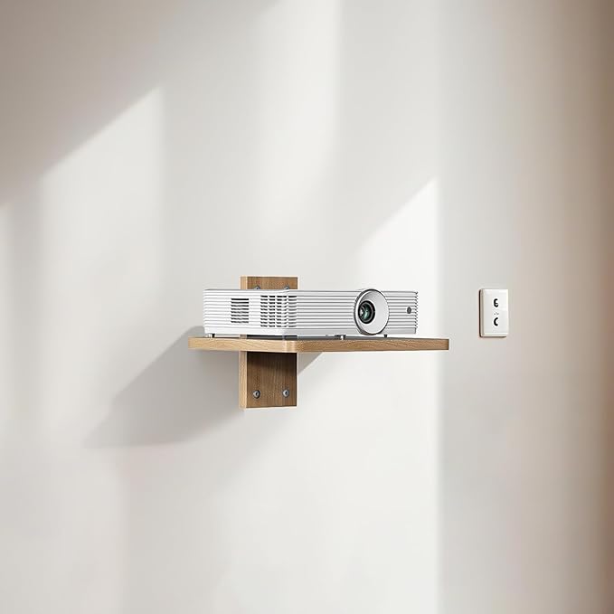 WALI Floating TV Shelves for Wall, Projector Shelf Holds Up to 22lbs, Wooden - Image 9