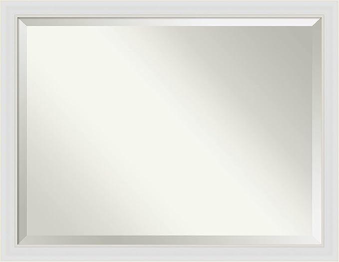 Amanti Art White Bathroom Mirror by AmantiArt