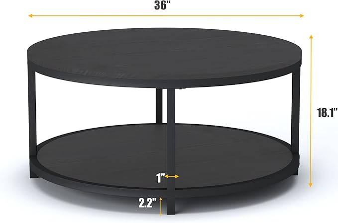NSdirect Round Coffee Table - Image 2