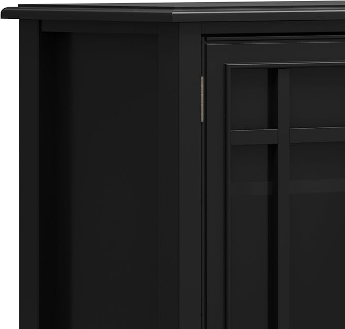 SIMPLIHOME Connaught SOLID WOOD 46 inch Wide Traditional Tall Storage Cabinet - Image 7