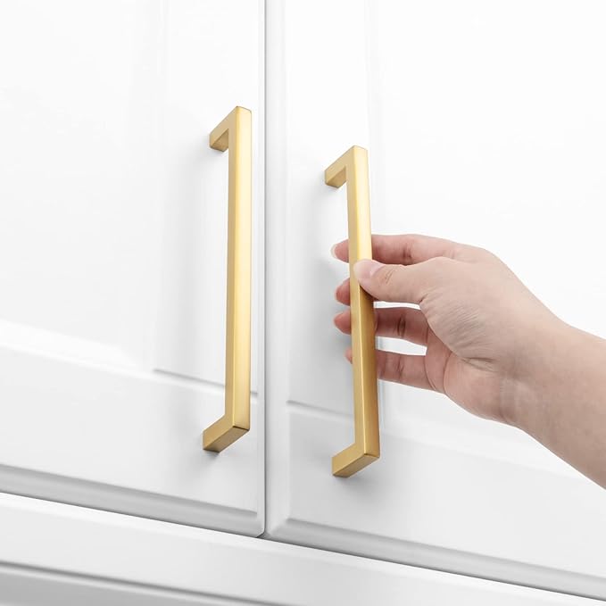 KOOFIZO 20-Pack Solid Square Bar Cabinet Handle - Image 4