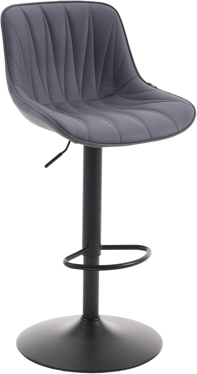 YOUNIKE Bar Stools Set of 2 for Kitchen Island, Faux Leather Padded Barstools - Image 3