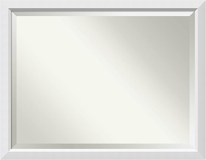 Amanti Art White Bathroom Mirror by AmantiArt