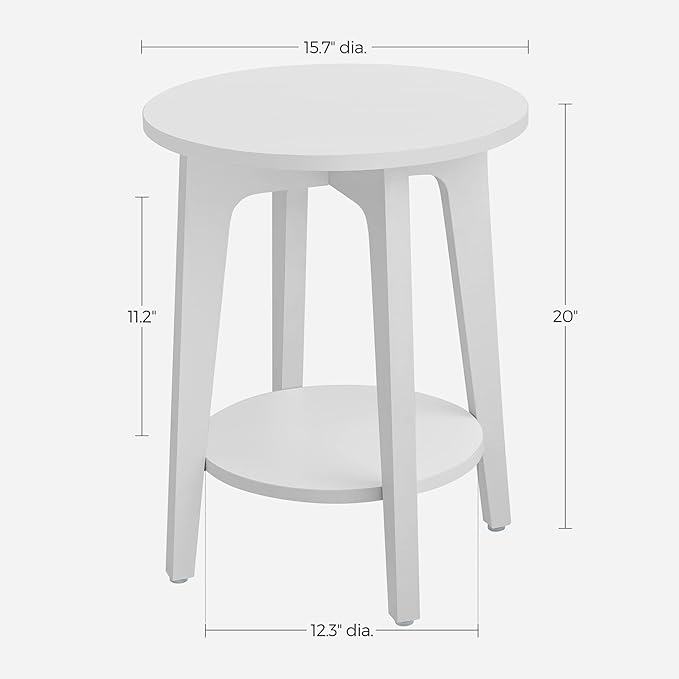 VASAGLE Side Table, Small Round End Table - Image 3