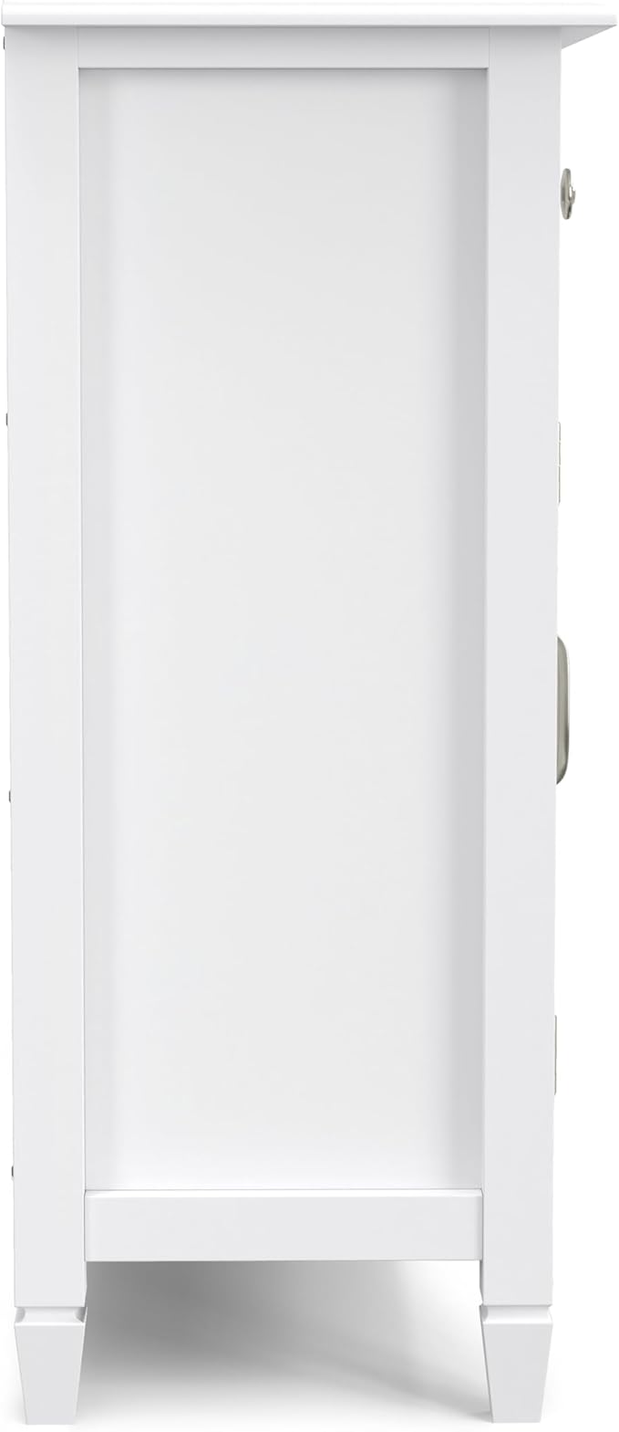 SIMPLIHOME Connaught 51-inch Wide Solid Wood Storage Cabinet in White - Image 13