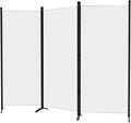 Room Divider 3-Panel Privacy Screen, Portable Screen Steel Frame by GREZJXC