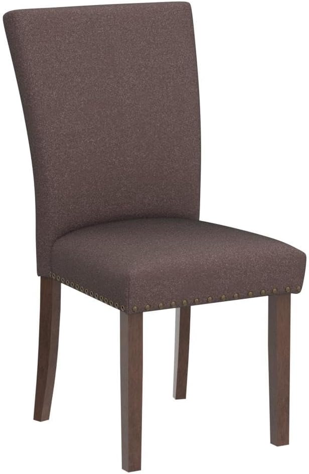 COLAMY Upholstered Parsons Dining Chairs Set of 2, Fabric Dining Room Kitchen - Image 5