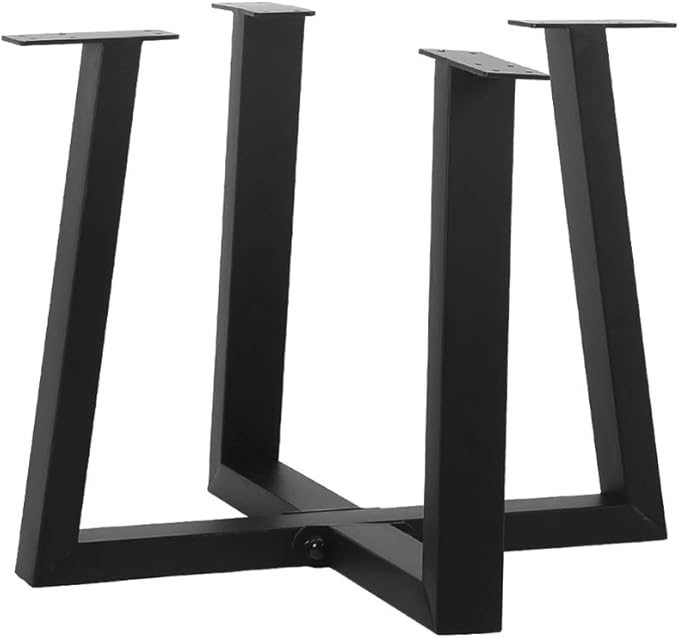 Metal Round End Table Legs, 16 x 18 Inch Black Coffee Table Base Only, Iron - Image 5