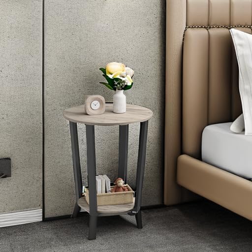 VASAGLE End Table, Round Side Table - Image 6