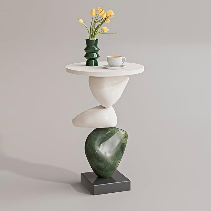 Luxury Coffee Table, Marble Style Side Table by Enjoywhatyoudesireindulgeyourthoughts