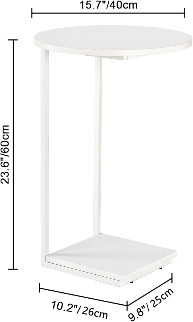 HDANI C Table End Table, Couch Table That Slide Under, Sofa Side Table in - Image 7