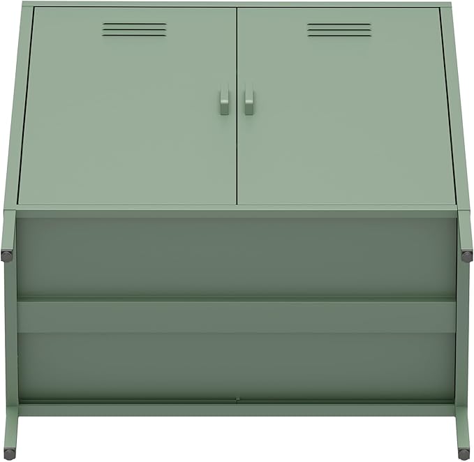 Manhattan Comfort Naomi Modern Metal Accent Cabinet, Minimalist Storage Cabinet - Image 11