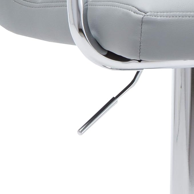 AC Pacific Contemporary Adjustable Swivel Kitchen Bar Stool Chair - Image 8
