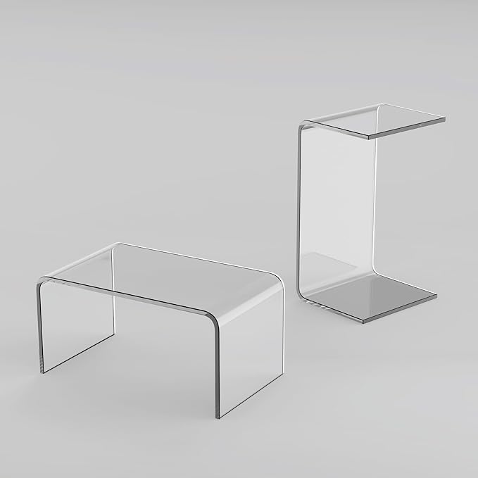 Acrylic Side Table, Bedroom and Office by MESAILUP