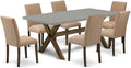 East West Furniture X797AB747-7 7 Piece Dining Table Set Consist of a Rectangle by EastWestFurniture