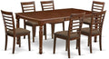 East West Furniture DOML7-MAH-C 7 Piece Kitchen Table & Chairs Set Consist of a by EastWestFurniture