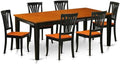 East West Furniture QUAV7-BCH-W 7 Piece Modern Dining Table Set Consist of a by EastWestFurniture