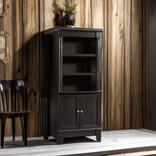 Sauder Palladia Library with Doors/Book Shelf, L: 29.37" x W: 13.90" x H: 71.85" - Image 6
