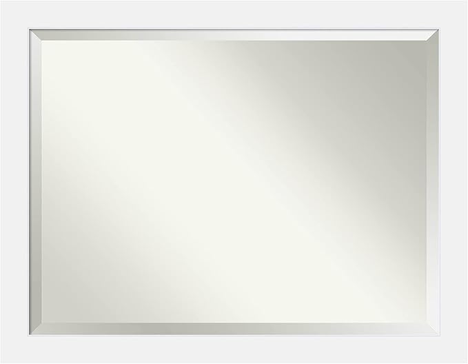 Amanti Art White Bathroom Mirror by AmantiArt