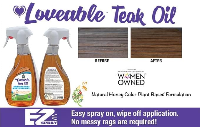 EcoDecors Loveable 24 oz Spray Bottle Teak Oil - Image 6