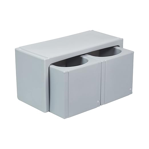 ECR4Kids Tri-Me Table and Cube Chair Set, Light Grey - Image 15