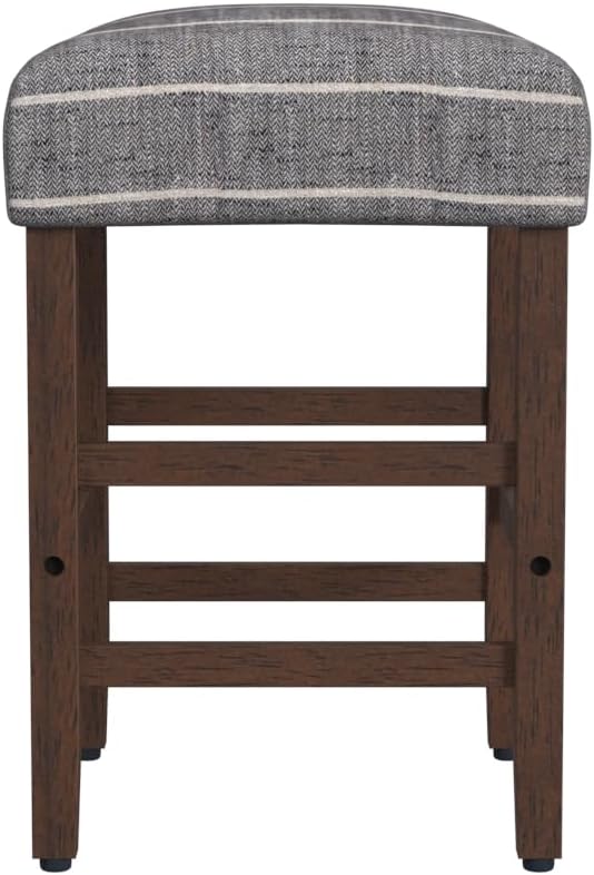 HomePop Home Decor Classic Open-Back Counter Height Barstool Square 24 Inch Bar - Image 5