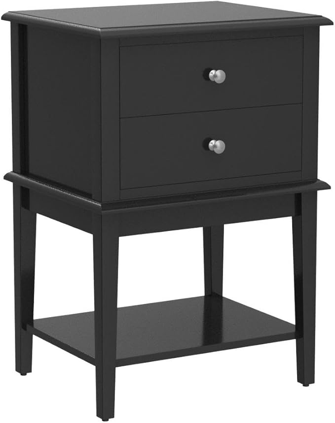 conifferism Black Nightstand End Table - Image 4