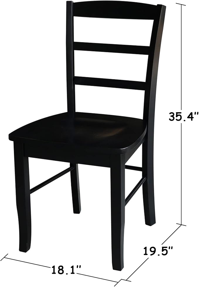 International Concepts Pair of Madrid LadderBack Chairs - Image 3