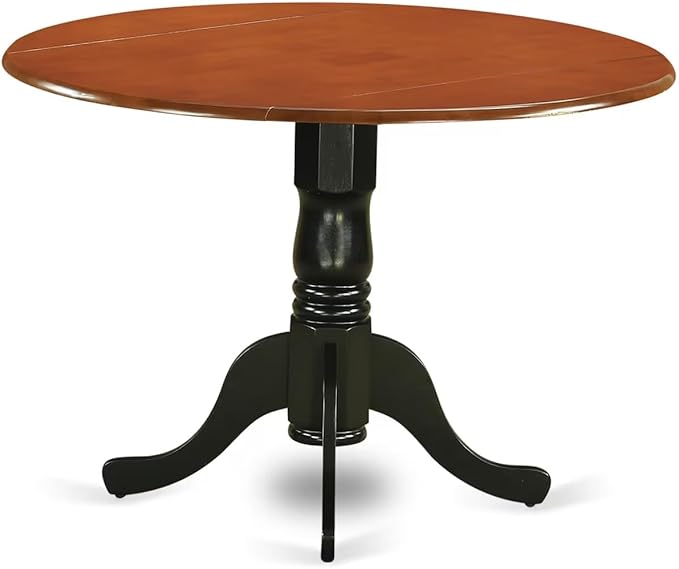 East West Furniture DLAV3-BCH-LC 3 Piece Modern Dining Table Set Contains a - Image 6