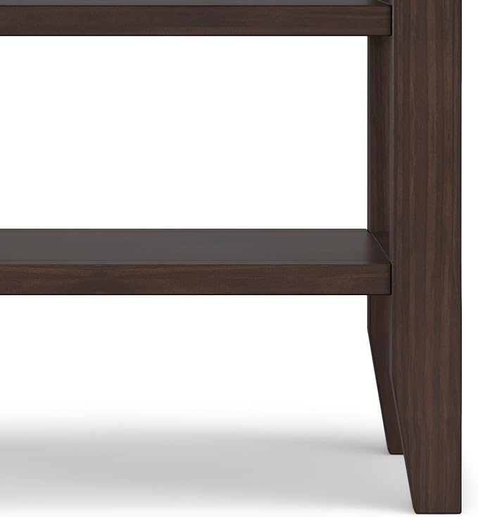 SIMPLIHOME Acadian SOLID WOOD 19 inch Wide Square Transitional End Table in - Image 9