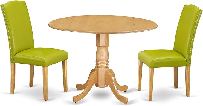 East West Furniture DLEN3-OAK-51 3 Piece Dinette Set by EastWestFurniture