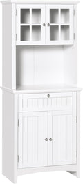 HOMCOM Elegant Buffet with Hutch, Kitchen Pantry Storage Cabinet with Framed by HOMCOM