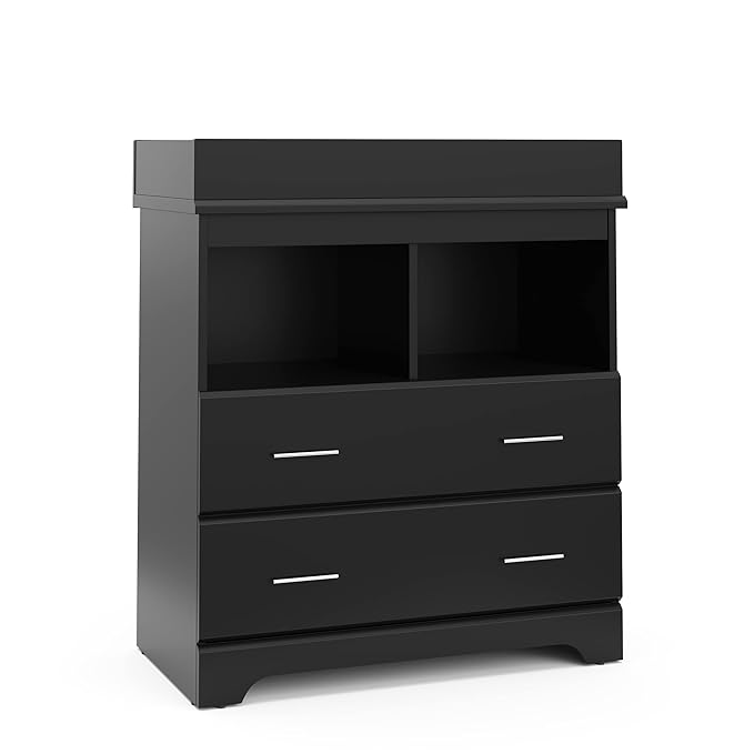 Storkcraft Brookside 2 Drawer Changing Table Dresser – GREENGUARD Gold Certified by Storkcraft