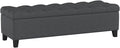 Christopher Knight Home Ottilie Fabric Storage Ottoman, Dark Grey Dimensions: by ChristopherKnightHome