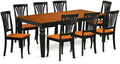 East West Furniture LGAV9-BCH-W 9 Piece Dining Room Furniture Set Includes a by EastWestFurniture