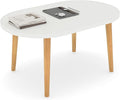 Oval Coffee Table Low Table by Funecy